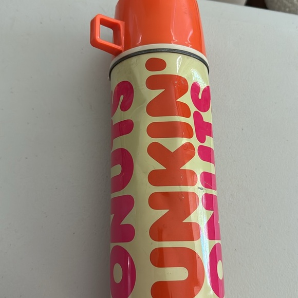 Vintage 80s Dunkin Donuts 13” Metal Thermos - Picture 7 of 12